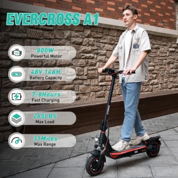 EVERCROSS A1 ABE-zertifizierter Elektroroller für Erwachsene